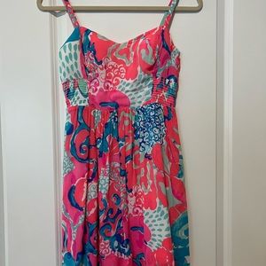 Womens Lilly Pulitzer dress size 00; Christine Coral Reef I’m So Jelly